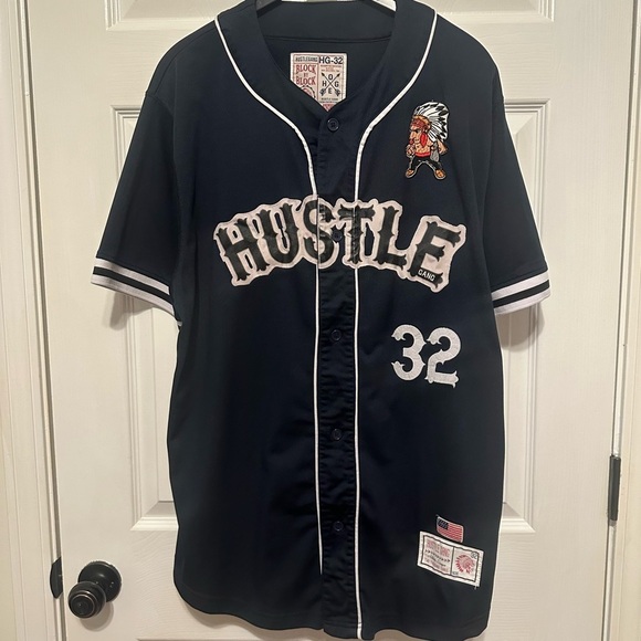 Hustle Gang Block By Block Button Up Jersey Size XL - Picture 7 of 8